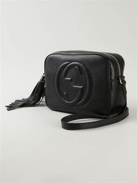 gucci soho black leather crossbody bag|soho Gucci bag sale.